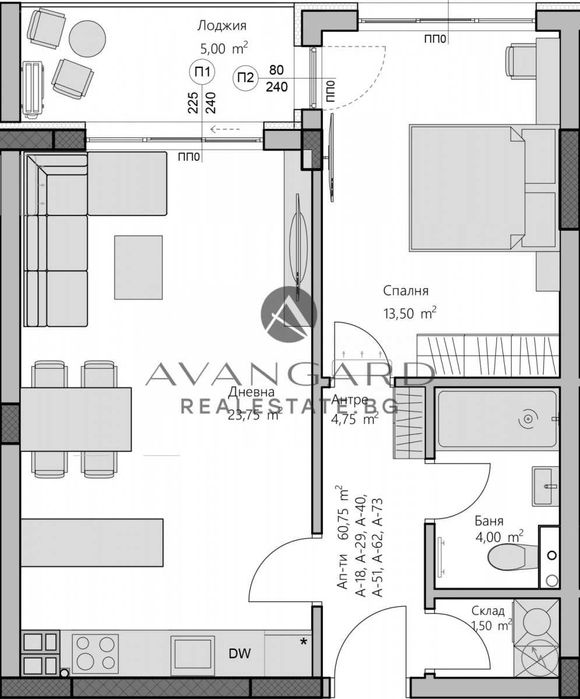 оф.23692 ТОП ЛОКАЦИЯ! Двустаен луксозна сграда/ Смирненски