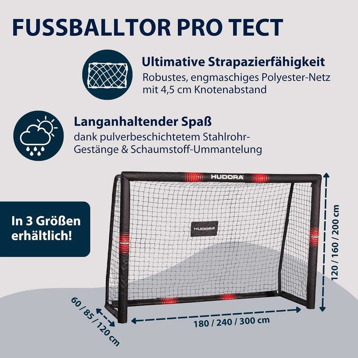 Poartă de fotbal HUDORA Pro Tect