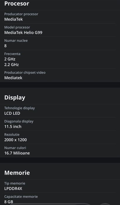Tableta Lenovo Tab Plus perfecta
