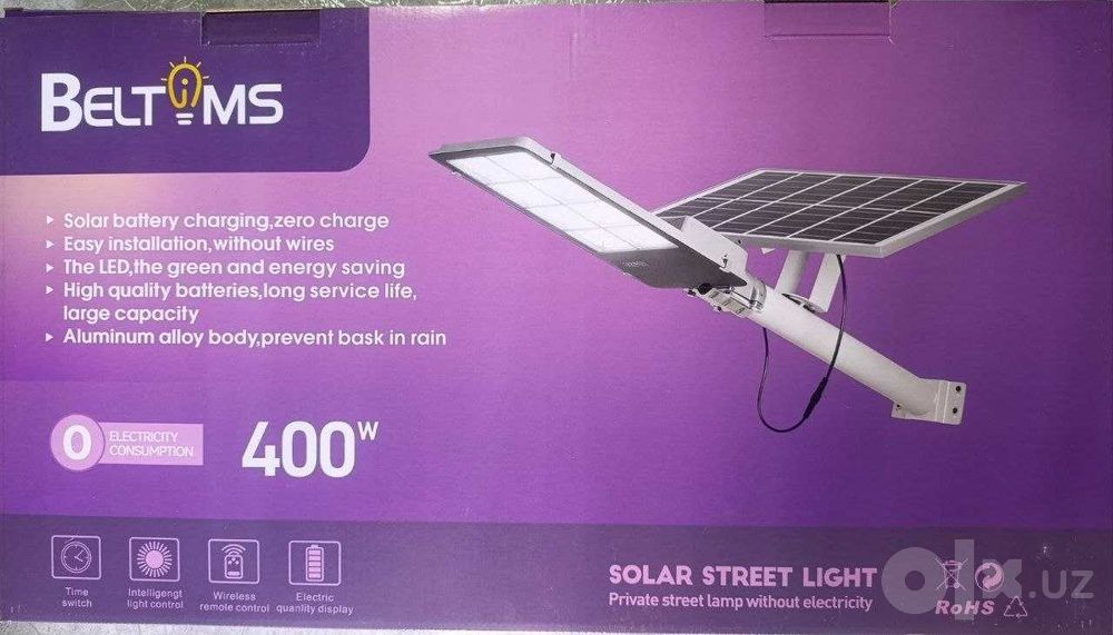 BELTIMS 400W (BELTOMS) LED Прожектор солнечный Қуёш чироғи
