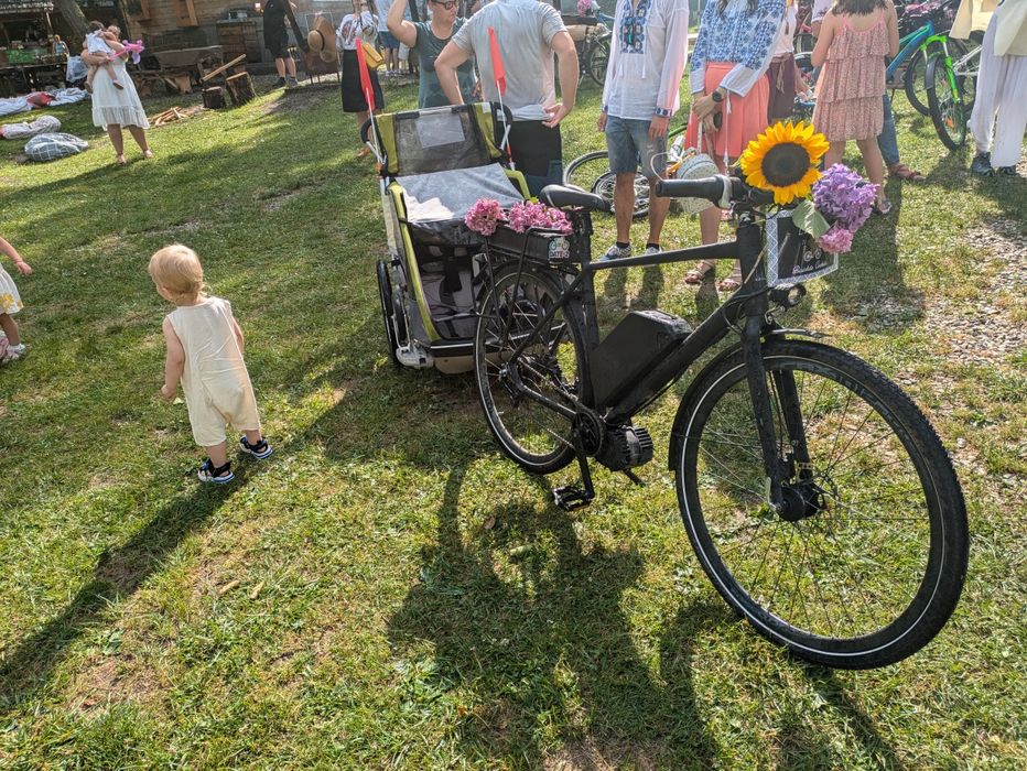 Bicicleta electrica touring autonomie mare bafang trotineta scuter
