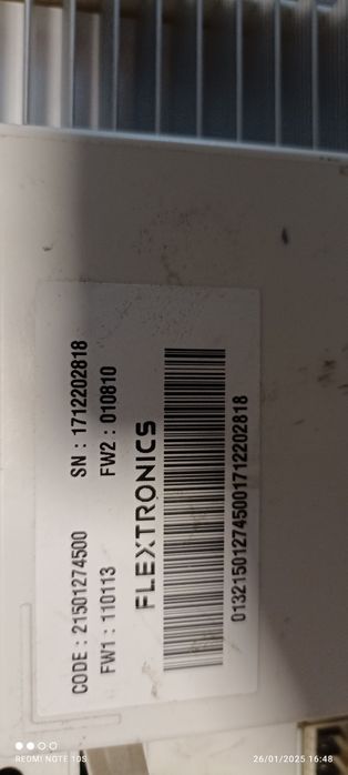 Placa electronică +afisaj pentru mas. Sp. Ariston Hotpoint și Samsung