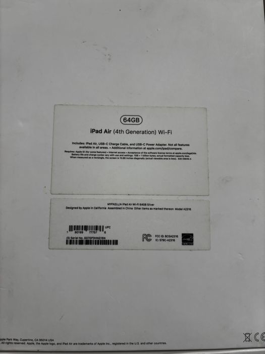Apple Ipad air 4 64gb
