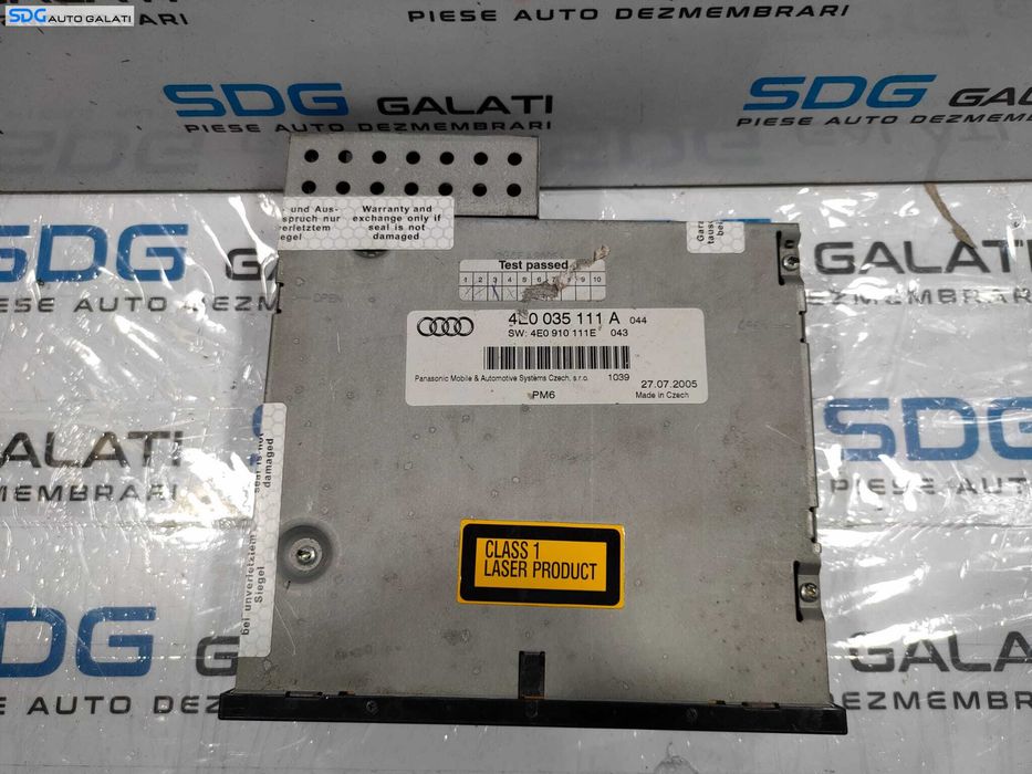 CD Changer Magazie CD-uri Audi A6 C6 4F 2004 - 2011 Cod 4E0035111A [L4820]