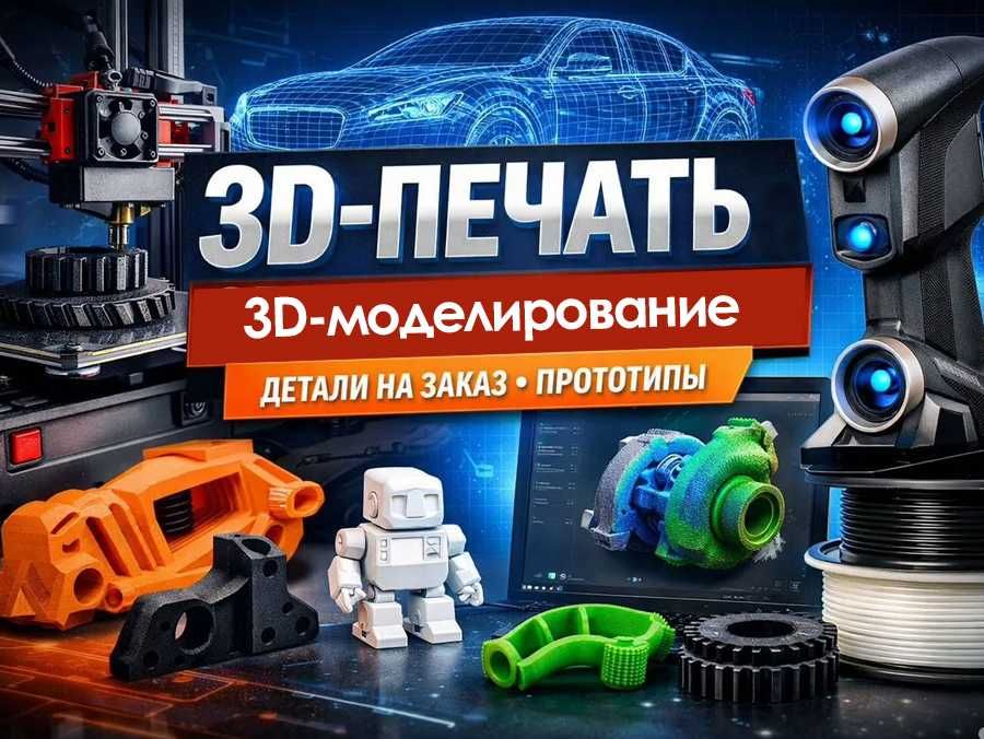 3D-печать 3D-моделирование Инженерные детали Промышленное оборудование