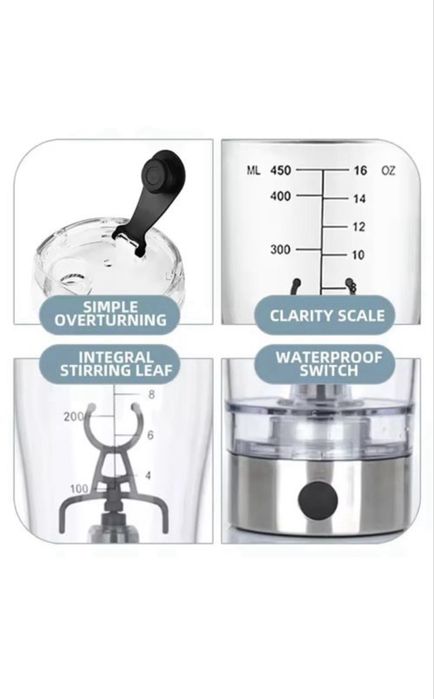 Shaker Electric de Proteine – Mixare Rapida pentru Performante Optime
