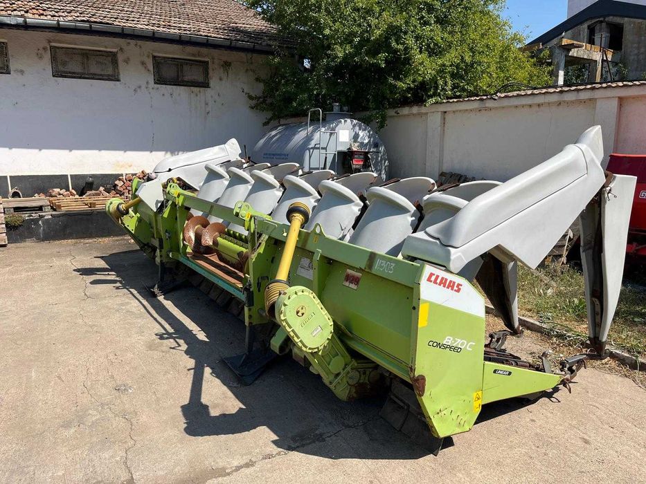 Combina CLAAS LEXION 750 APS HYBRID + Cornspeed 8 randuri  An 2014