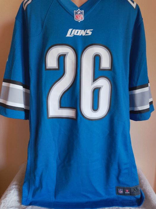Tricou Fotbal American Detroit Lions #26 Delmas NFL On Fied