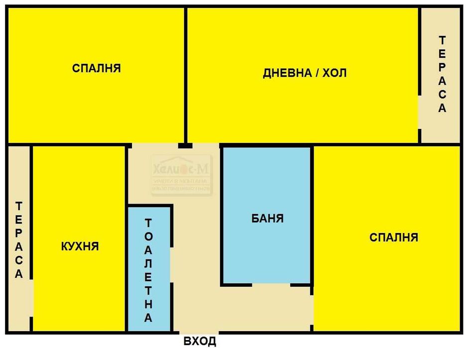 Продава се Тристаен апартамент в Монтана, Младост 2 - 78 кв.м за 1079 €/кв.м - Снимка #16