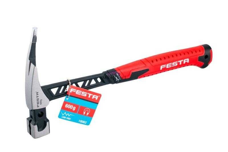 Ciocan profesional pentru dulgherie si tamplarie 600gr cu magnet Festa