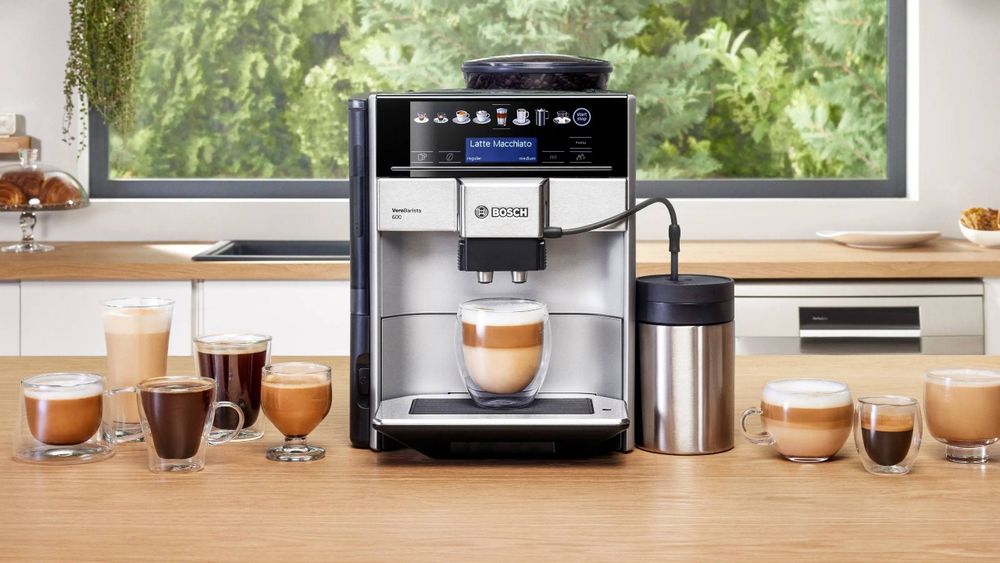 Кофемашина Bosch VeroBarista 600 (полностью автоматическая).