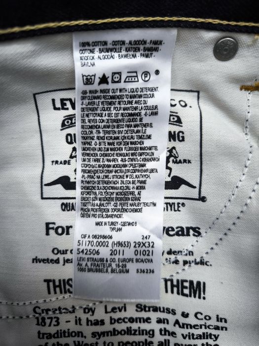 Blugi dama Levis 511 slim 29*32.noi