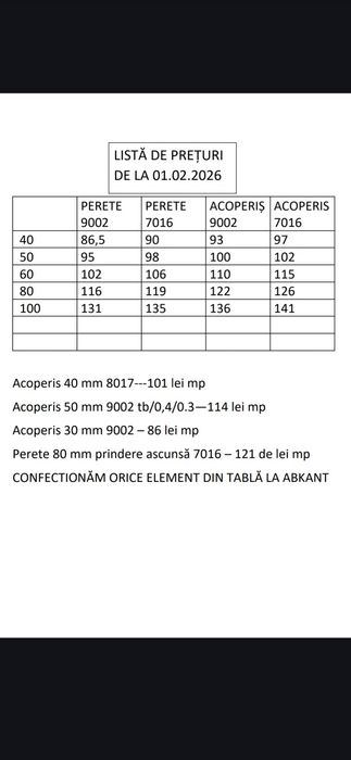 Vând panouri sandwich