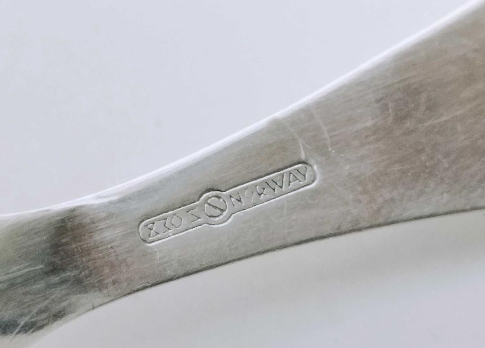 Lingura Copii Argint 830 Norvegia , model cu pesti