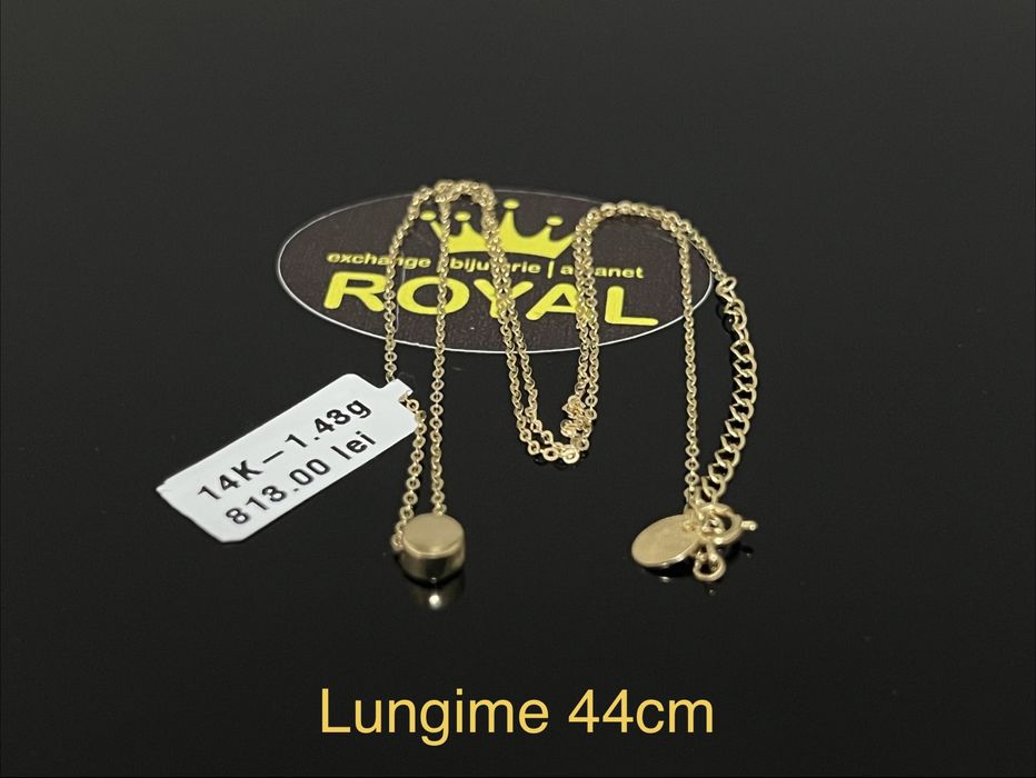 Bijuteria Royal CB : Lănțișor damă aur nou 14k 1,43gr
