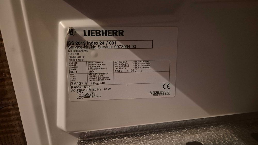 Фризер Liebherr GS2013