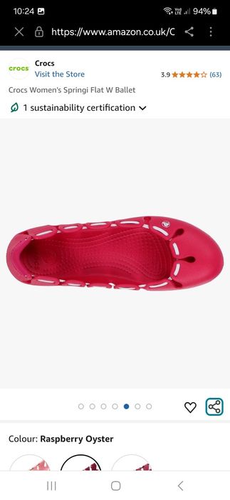 balerini pentru dame/fete Crocs nr 38/w7
