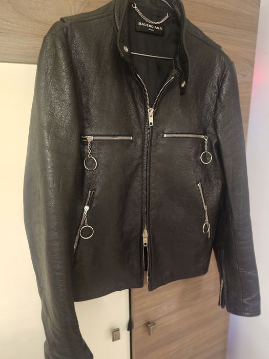 Geaca de piele Balenciaga