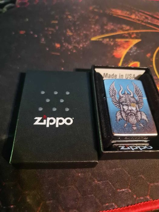 Bricheta Zippo Classic Viking Warrior Design