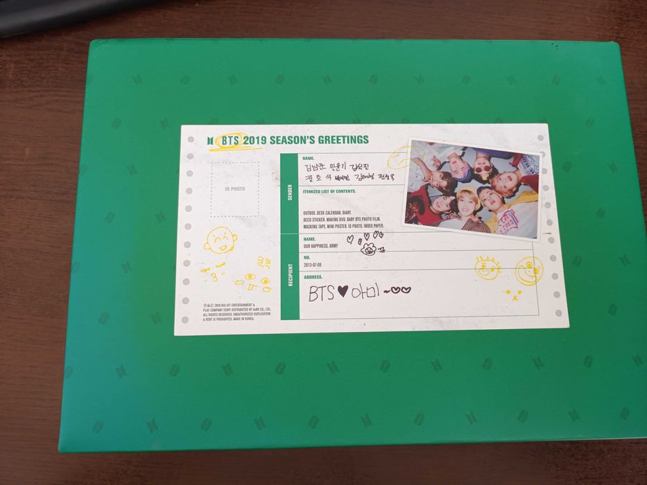 BTS season's greetings 2019