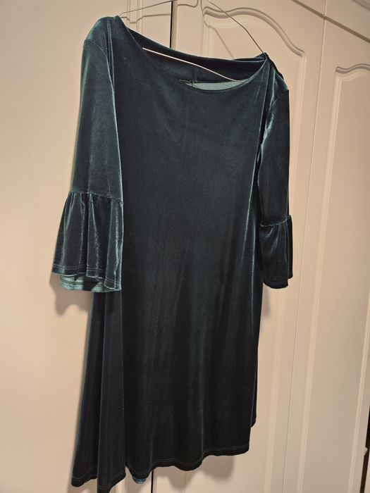 Rochie catifea verde