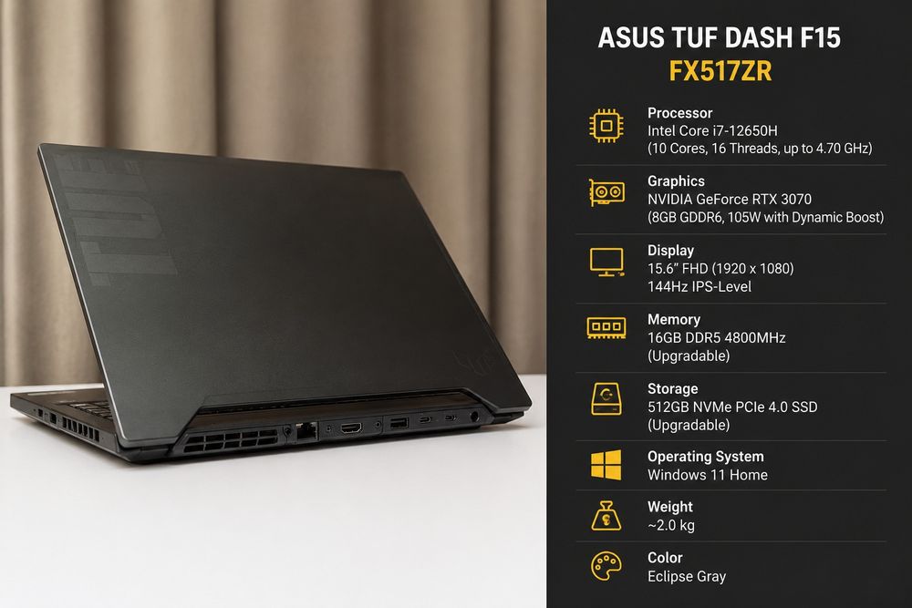 Asus tuf dash f15 rtx 3070
