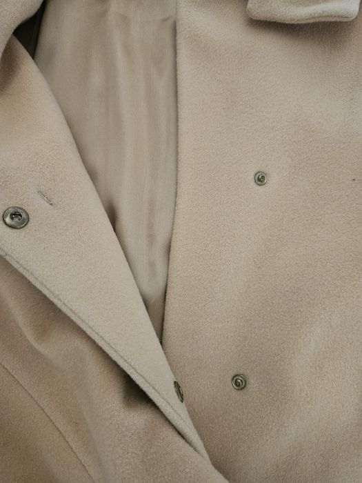 Palton lână bej femei