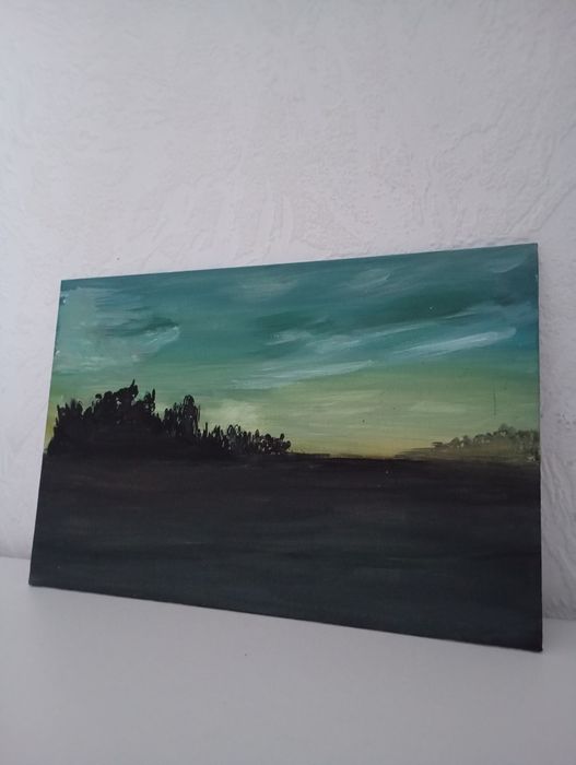 Художественные картины гуашь на холсте