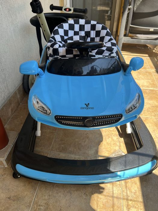 Проходилка-кола в синьо, сгъваема