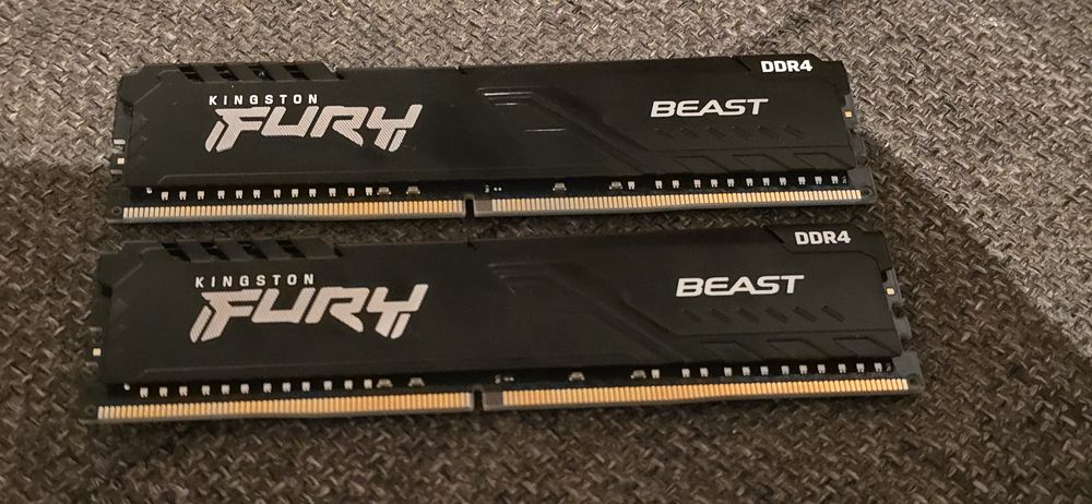 Memorie Ram Kingston Fury Beast Kit 32Gb ( 2 x 16Gb )Ddr4 3200 MHz CL16