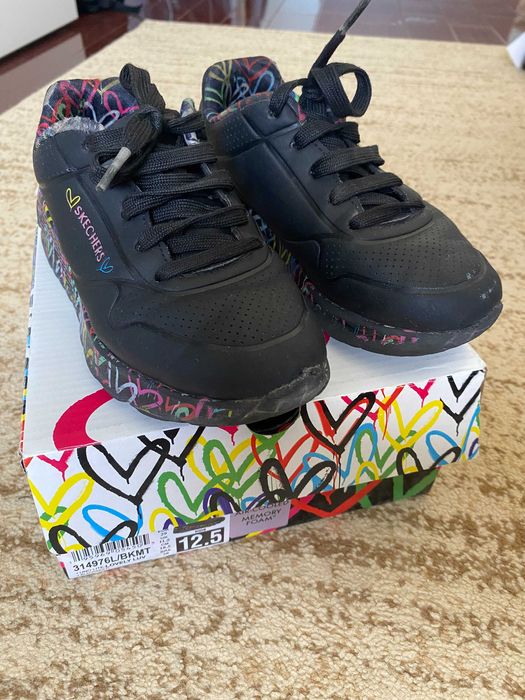 Adidasi Skechers fetite litle lovely love-Marimea 29