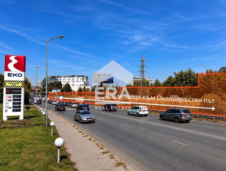 Ъглов парцел под наем с 150 м. лице към Околовръстен път