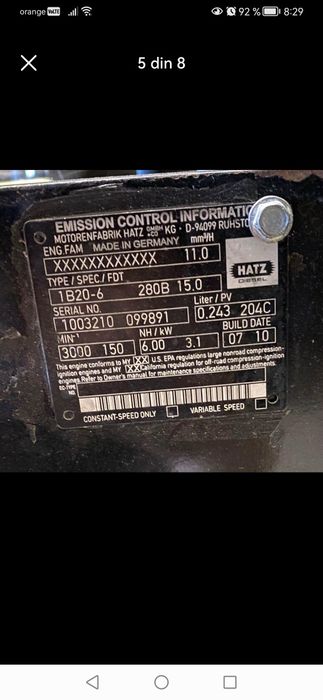 Hatz generator diesel 3.1 kw