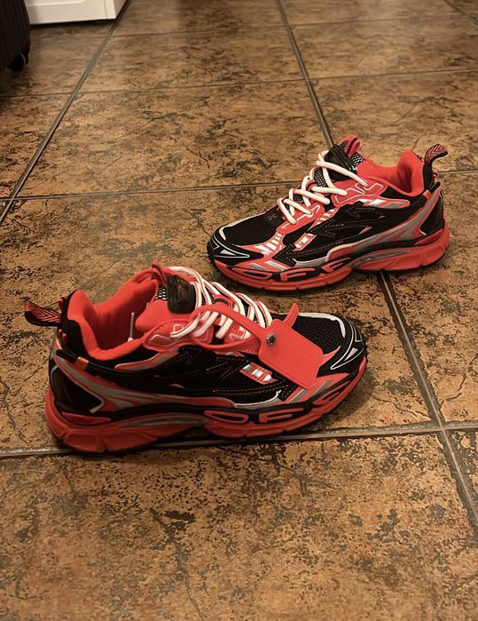 Sneakerși Off-White Out of Office Negru/Roșu marimea 41/42