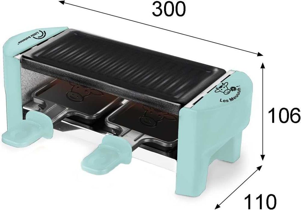 LITTLE BALANCE 8617 Раклет грил, Меуух, 2 души, 320W, аксесоари