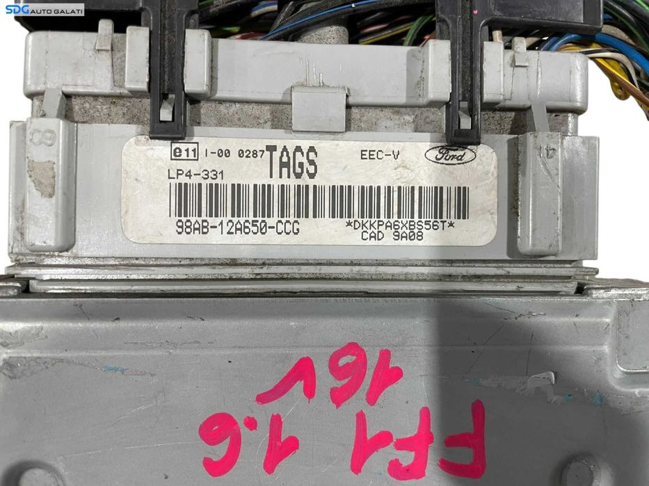 Kit Pornire ECU Calculator Motor Confort Chei Cheie CIP Imobilizator Ford Focus 1 1.6 Benzina 1998 - 2004 Cod 98AB-12A650-CCG [L4811] [L4812]