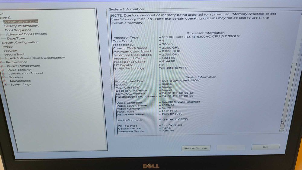 Лаптоп - работна станция dell precision 7510 i5/ 512gb/8gb/ FHD