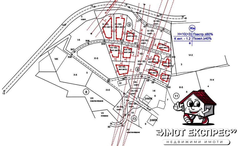 Парцели в регулация, УПИ за къща, вила, село Джурково, общ.Лъки