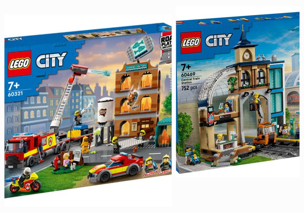 Нови Lego City - Централна гара (60469)/Пожарна бригада (60321)