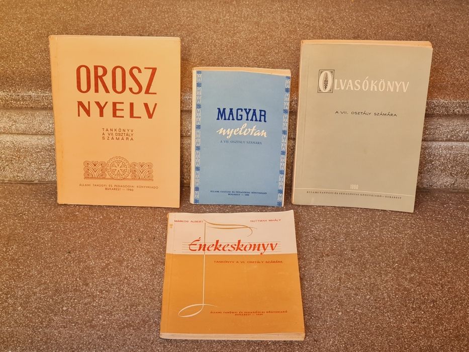 Manuale in limba maghiara,rare, cl V-XIIeditura Bucuresti anii 60