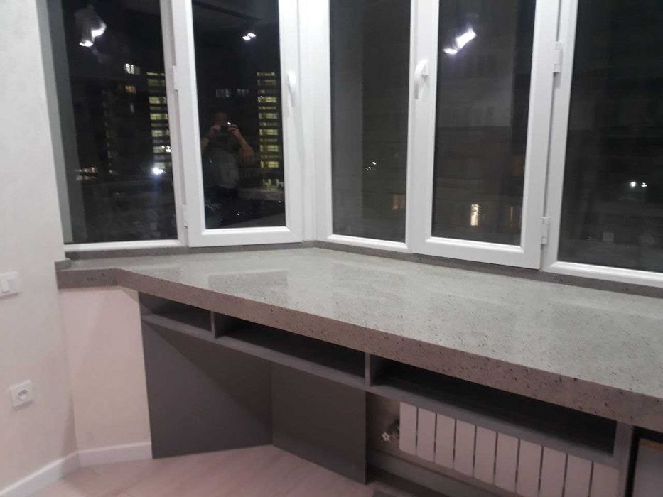 Столешницы из искусственного камня кварц, акрил.