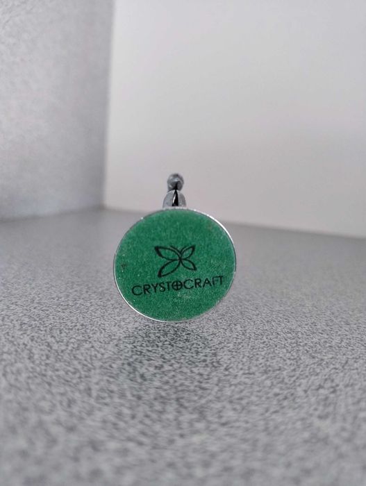 Луксозна метална статуетка „Лебед“ Crystocraft с голям син кристал