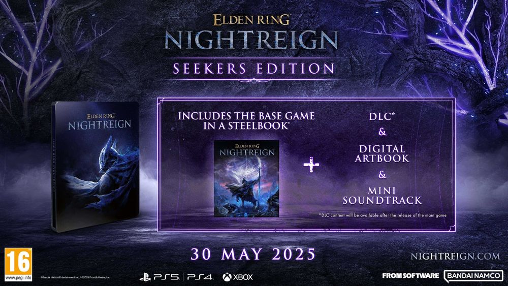 Elden Ring Nightreign - Seekers Edition + Steelbook PS5 - нова, запечатана