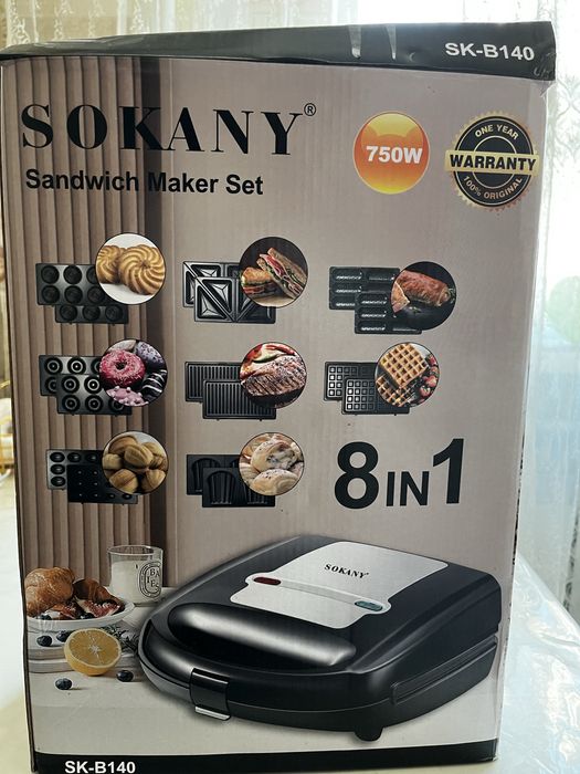 Вафельница Sokany 8в1