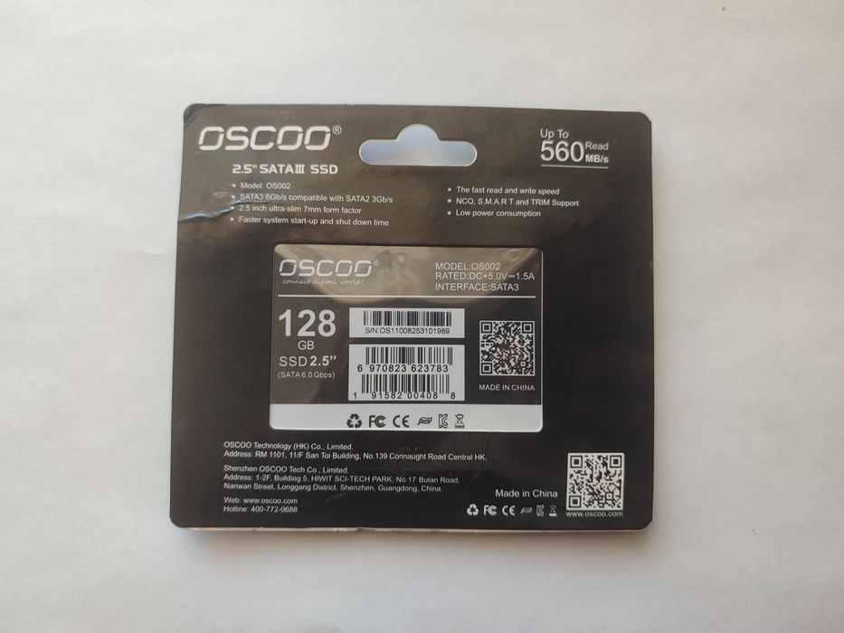 Ssd 128gb yangi.