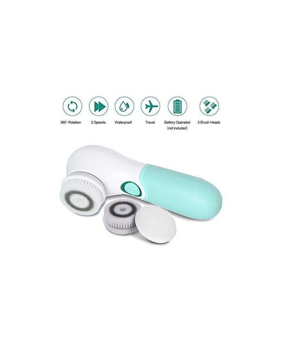 Aparat electric pentru curatarea fetei, verde, TOUCHBeauty