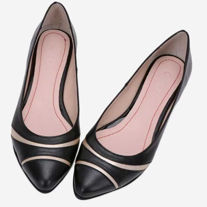 Balerini din piele naturală, mărime 39