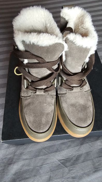 Нови Sorel 37 номер естествена кожа и велур