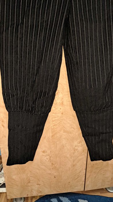 Costum gros Sacou/jacheta de raiat negru cu dungi+ pantaloni