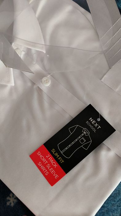 Рубашка NEXT белая школьная короткий рукав